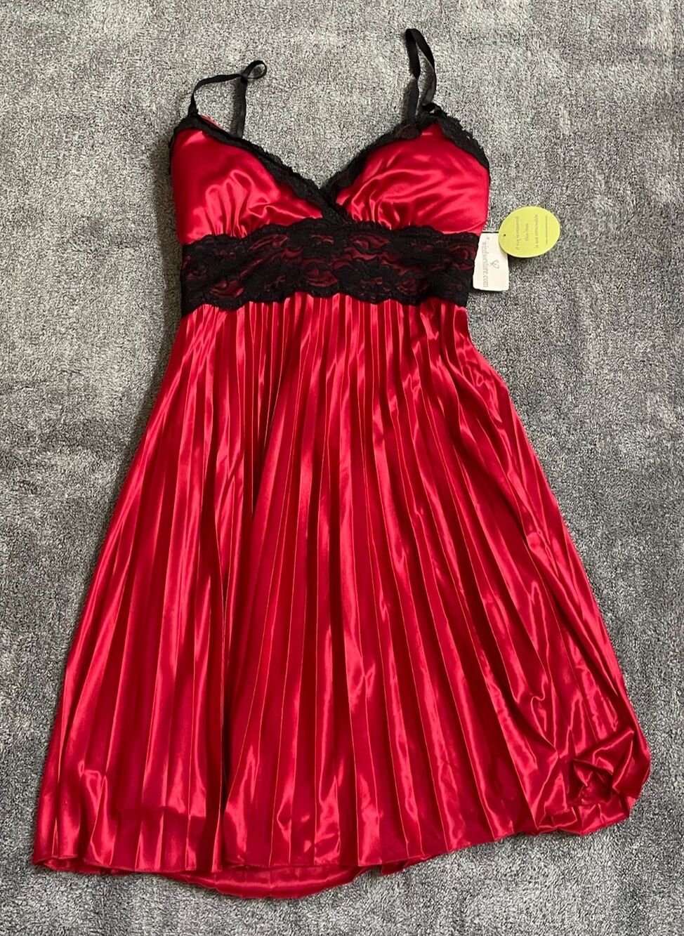 Windsor Lace Sleeveless Dress Black Red Polyester Size 7